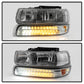 SPYDER Xtune Chevy TahOE 00-06 Headlights w/ LED Bumper Lights Amber Smoke HD-JH-CSIL99-LED-SET-SM 5069481