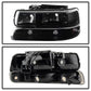 SPYDER Xtune Chevy TahOE 00-06 Amber Crystal Headlights w/ Bumper Lights Black Smoke HD-JH-CSIL99-SET-BSM 9030246