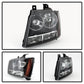SPYDER Xtune Chevy Suburban 1500/2500 07-14 Crystal Headlights Black HD-JH-CSUB07-AM-BK 9022777