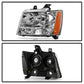 SPYDER Xtune Chevy Suburban 1500/2500 07-14 Crystal Headlights Chrome HD-JH-CSUB07-AM-C 9022760
