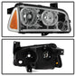 SPYDER xTune 05-10 Dodge Charger 4pc OEM Style Halogen Headlights w/Corner - Chrome (HD-JH-DCH05-SET-C) 9042393