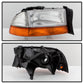 SPYDER xTune Dodge Dakota 97-04 OEM Style Headlights w/ Amber Bumper Lights - Chrome HD-JH-DDAK97-AM-SET 9036750
