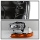 SPYDER xTune Dodge Dakota 97-04 OEM Style Headlights w/ Amber Bumper Lights - Chrome HD-JH-DDAK97-AM-SET 9036750