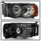 SPYDER Xtune Dodge Ram 1500 02-05 Amber Crystal Headlights Black HD-JH-DR02-AM-BK 5014313