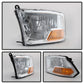 SPYDER Xtune Dodge Ram 1500 09-12 ( Non Quad Headlights ) Crystal Headlights Chrome HD-JH-DR09-AM-C 9022937