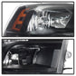 SPYDER xTune Dodge Ram 1500 09-17 (Non-LED) Halogen Only OEM Style Headlights - Black HD-JH-DR09-QU-BK 9040191