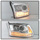 SPYDER xTune Dodge Ram 13-17 ( w/ Factory Projector LED) OEM Style Headlight - Chrome HD-JH-DR13-OE-C 9040214