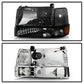 SPYDER Xtune Ford F150/Bronco 92-96 Headlights w/Corner Bumper 6pcs Amber- Smoke HD-JH-FB92-SET-AM-SM 5073143
