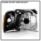 SPYDER xTune 01-03 Ford Explorer Sport 4pc OEM Style Headlights w/Corner - Black (HD-JH-FEXP01-ST-BK) 9042614