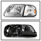 SPYDER Xtune Ford F150 97-03 / Expedition 97-02 Crystal Headlights w/Corner Chrome HD-JH-FF15097-SET-AM-C 5070326
