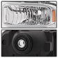 SPYDER Xtune Ford F250 F350 F450 Superduty Excursion 99-04 Headlights Chrome HD-JH-FF25099-HA-C 9033018