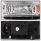 SPYDER Xtune Ford F250 F350 F450 Superduty Excursion 99-04 Headlights Chrome HD-JH-FF25099-HA-C 9033018