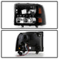SPYDER Xtune Ford F250 F350 Super Duty 99-04 1Pc Headlights w/ LED Black HD-JH-FF25099-LED-BK 9026164