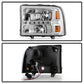 SPYDER Xtune Ford F250 F350 Super Duty 99-04 1Pc Headlights w/ LED Chrome HD-JH-FF25099-LED-C 9026171