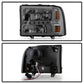 SPYDER Xtune Ford F250 F350 Super Duty 99-04 1Pc Headlights w/ LED Smoked HD-JH-FF25099-LED-SM 9026188