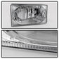 SPYDER Xtune Ford F250 F350 F450 Superduty Excursion 99-04 OEM Style Headlights Chrome HD-JH-FF25099-OE-C 9031403