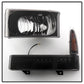 SPYDER xTune Ford F250 F350 Superduty Excursion 99-04 OEM Style Headlights - Black HD-JH-FF25099-SET-LED-BK 9035210