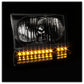 SPYDER xTune Ford F250 F350 Superduty Excursion 99-04 OEM Style Headlights - Black HD-JH-FF25099-SET-LED-BK 9035210