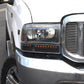 SPYDER xTune Ford F250 F350 Superduty Excursion 99-04 OEM Style Headlights - Black HD-JH-FF25099-SET-LED-BK 9035210