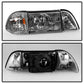SPYDER xTune Ford Mustang 87-93 OEM style Headlights 6pcs Amber - Chrome HD-JH-FM87-6PC-AM-C 9035272