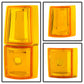SPYDER Xtune GMC Yukon 94-99 Headlights w/ Corner & Parking Lights 8pcs Sets - OEM HD-JH-GCK94-OE-C-SET 9034411