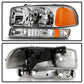 SPYDER xTune GMC Sierra 99-06 /Yukon 00-06 Crystal Headlights & Bumper Lights - Chrome HD-JH-GS99-AM-SET-C 9037481