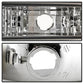 SPYDER xTune GMC Sierra 99-06 /Yukon 00-06 Crystal Headlights & Bumper Lights - Chrome HD-JH-GS99-AM-SET-C 9037481