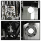 SPYDER xTune GMC Sierra 99-06 /Yukon 00-06 Headlights & LED Bumper Lights - Black HD-JH-GS99-LED-SET-BK 9037399
