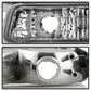 SPYDER Xtune GMC Sierra 99-06 Headlights & Amber Bumper Lights Chrome HD-JH-GS99-SET-OEAM-C 9027345