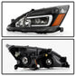 xTune Honda Accord 03-07 2/4Dr LED DRL Crystal Headlights - OE Black HD-JH-HA03-LED-BK 9949425