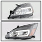 xTune Honda Accord 03-07 2/4Dr LED DRL Crystal Headlights - OE Black HD-JH-HA03-LED-BK 9949425