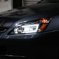 xTune Honda Accord 03-07 2/4Dr LED DRL Crystal Headlights - OE Black HD-JH-HA03-LED-BK 9949425