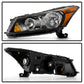 SPYDER Xtune 08-12 Honda Accord 4DR Amber Crystal Headlights - OE Black (HD-JH-HA10-4D-AM-BK) 9953491