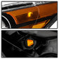 SPYDER Xtune 08-12 Honda Accord 4DR Amber Crystal Headlights - OE Black (HD-JH-HA10-4D-AM-BK) 9953491