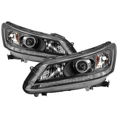 SPYDER xTune 13-15 Honda Accord (Sedan) Halogen ONLY Models OEM Headlights - Black (HD-JH-HA13-4D-AM-BK) 9040702