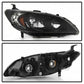 SPYDER xTune 04-05 Honda Civic (Excl Hatchback/Si) OEM Style Headlights - Black (HD-JH-HC04-4D-AM-BK) 9042706