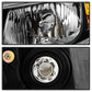SPYDER Xtune 06-11 Honda Civic 4DR Crystal Headlights w/Large Amber Corner - Black (HD-JH-HC08-4DR-AM-BK) 9953453