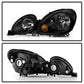 SPYDER Xtune Lexus GS300/GS400/GS430 98-05 Halogen Only Crystal Headlights Black HD-JH-LGS98-BK 9026911