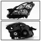 SPYDER xTune 07-09 Nissan Altima Sedan Crystal Headlights (Halogen Models Only) -Black HD-JH-NA07-AM-SSM-BK 9940859