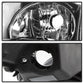 SPYDER xTune 07-09 Nissan Altima Sedan Crystal Headlights (Halogen Models Only) -Black HD-JH-NA07-AM-SSM-BK 9940859