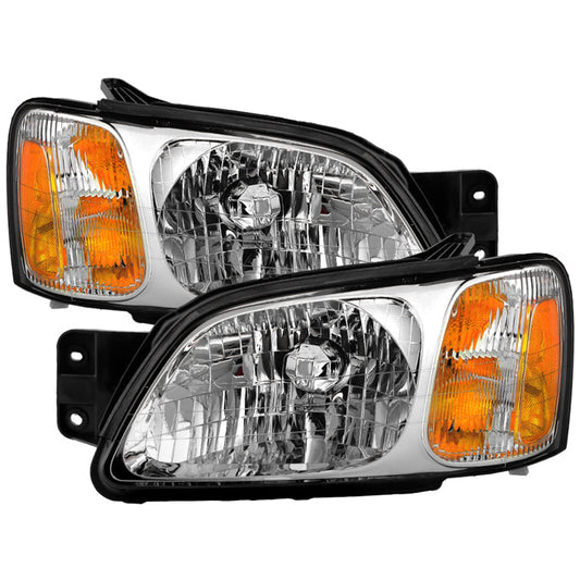 SPYDER 00-04 Subaru Legacy GT (w/o Sport Package) OEM Style Headlights -Set- Chrome(HD-JH-SLEG00-C) 9054808