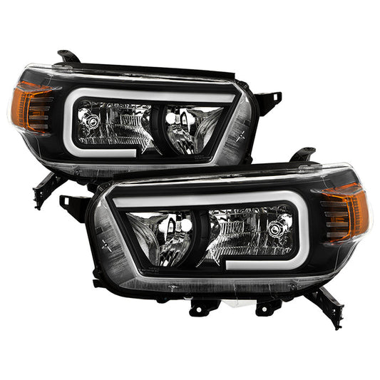 xTune Toyota 4Runner 10-13 LED Light Bar Headlights - Black - HD-JH-T4R10-LB-BK 9050169