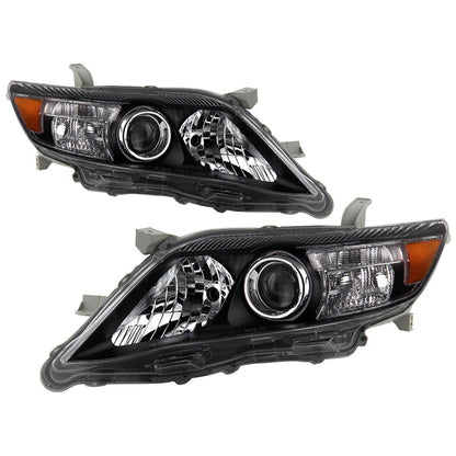 SPYDER Xtune Toyota Camry 10-11 ( USa Built/Nal ) Amber Projector Headlights Black HD-JH-TCAM10-AM-BK 5072870