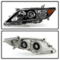 SPYDER Xtune Toyota Camry 10-11 ( USa Built/Nal ) Amber Projector Headlights Black HD-JH-TCAM10-AM-BK 5072870