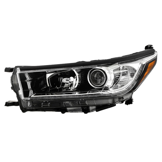 xTune Toyota Highlander 17-19 w/LED DRL Halogen Headlight - OE Black Left HD-JH-THIGH17SE-OE-BK-L 9949470