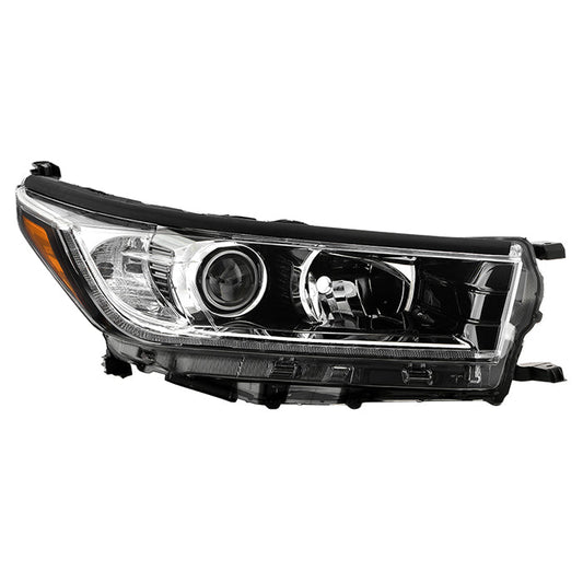 xTune Toyota Highlander 17-19 w/LED DRL Halogen Headlight - OE Black Right HD-JH-THIGH17SE-OE-BK-R 9949487