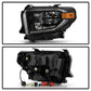 Spyder 14-17 Toyota Tundra OEM LED Headlights Black(Does Not Fit Models With DRL) 9049323