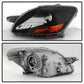 SPYDER xTune Toyota Yaris Sedan 06-12 OEM Style Headlights - Black HD-JH-TYA06-AM-BK 9036040