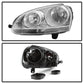 SPYDER xTune Volkswagen Golf 06-09 Driver Side Headlight - OEM Left Black HD-JH-TCOL14-OE-R 9039973