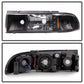 SPYDER Xtune Chevy Caprice 91-96 / Impala 91-96 1Pc LED Crystal Headlights Black HD-ON-CCP91-1PC-LED-BK 5031631